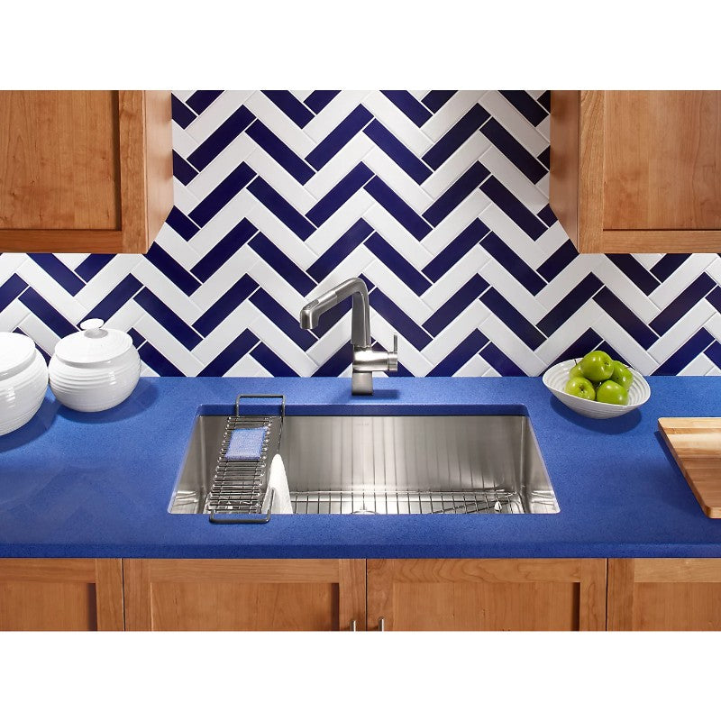 Strive 18.31' x 32' x 9.31' Stainless Steel Single Basin Undermount Kitchen Sink