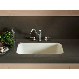 Bakersfield 22' x 31' x 8.63' Enameled Cast Iron Single Basin Undermount Kitchen Sink in White