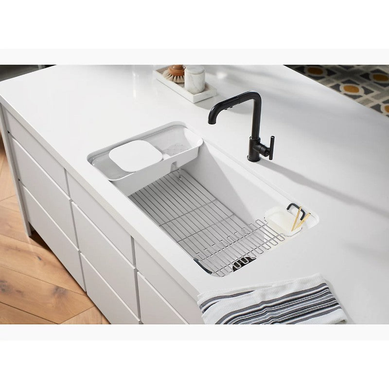 Riverby 22' x 33' x 9.63' Enameled Cast Iron Single Basin Undermount Kitchen Sink in Sea Salt