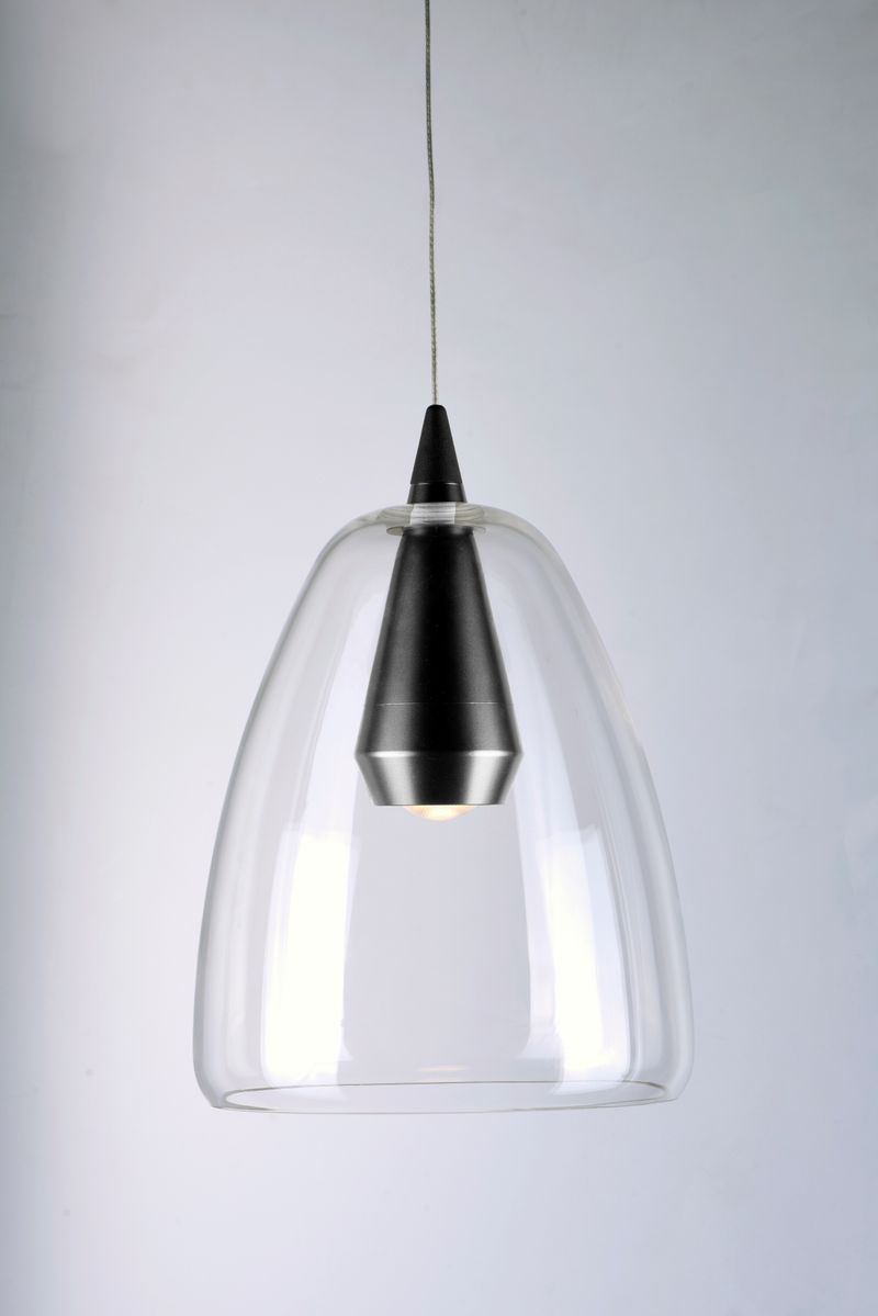 Sven 8' Single Light Pendant in Polished Chrome and Silver
