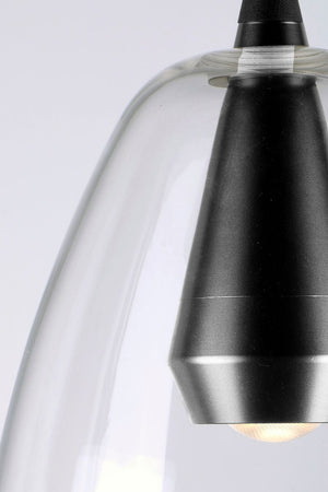 Sven 8' Single Light Pendant in Polished Chrome and Silver