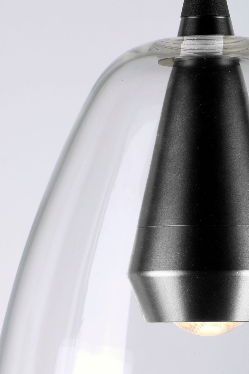 Sven 8' Single Light Pendant in Polished Chrome and Silver