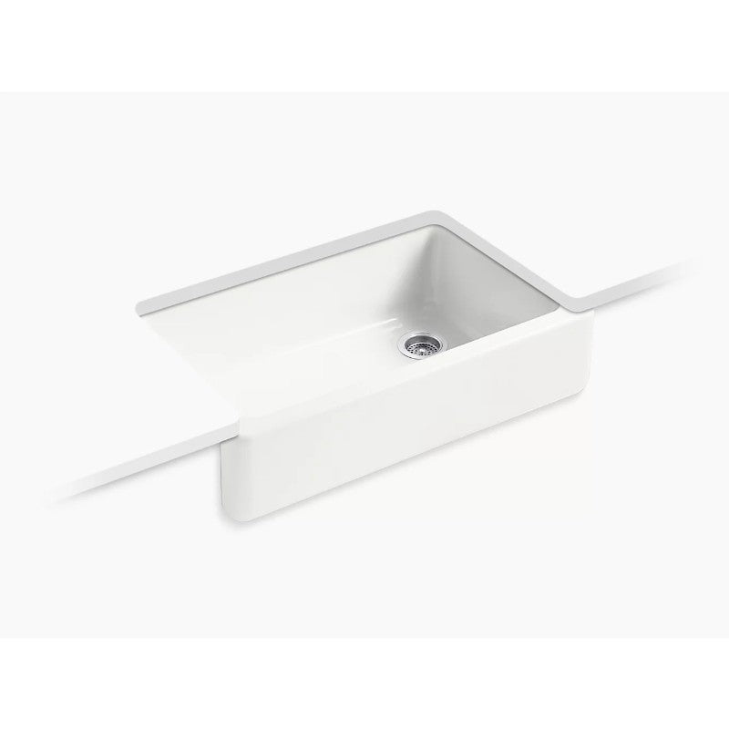 Whitehaven 21.56' x 35.69' x 9.63' Enameled Cast Iron Single Basin Farmhouse Apron Kitchen Sink in Sea Salt
