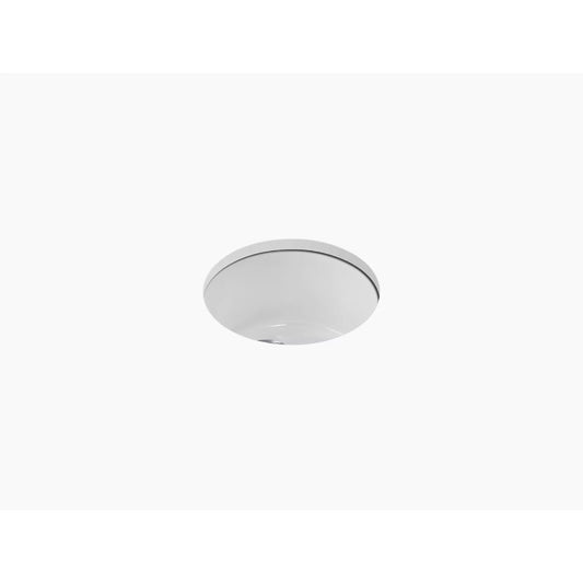 Porto Fino 18.38" x 18.38" x 8.63" Enameled Cast Iron Single Basin Bar Kitchen Sink in White
