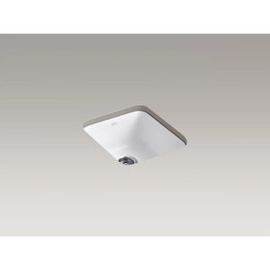 Iron/Tones 18.75' x 17' x 8.25' Enameled Cast Iron Single Basin Dual-Mount Kitchen Sink in White
