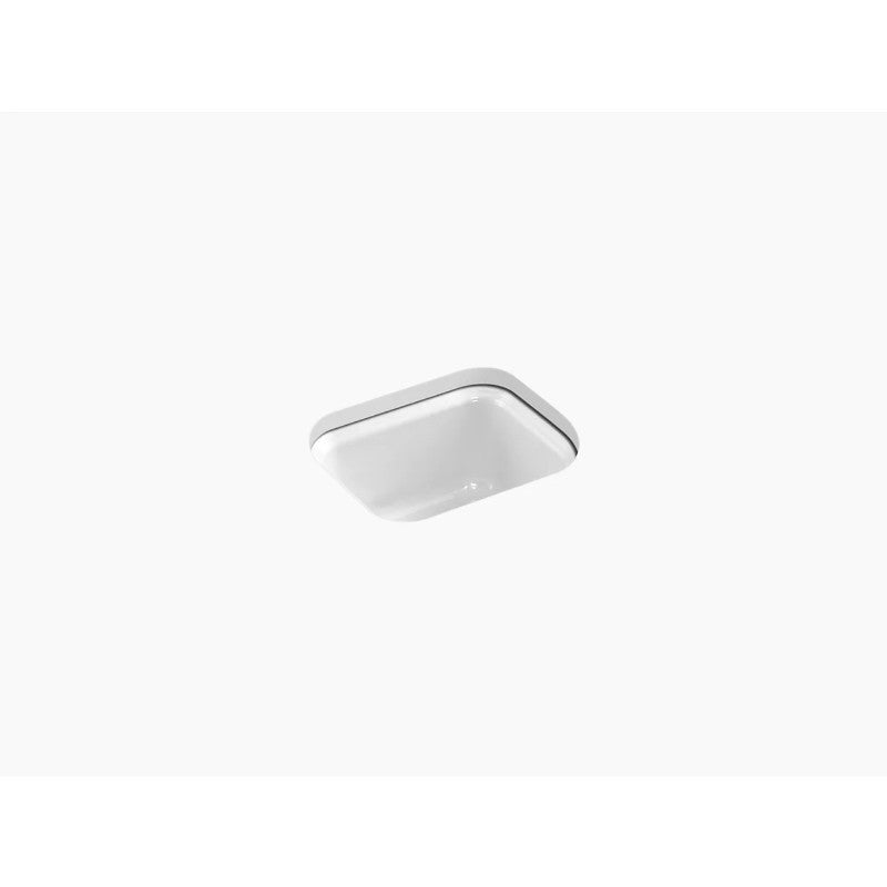 Northland 12.38' x 15' x 7.63' Enameled Cast Iron Single Basin Undermount Bar Kitchen Sink in White