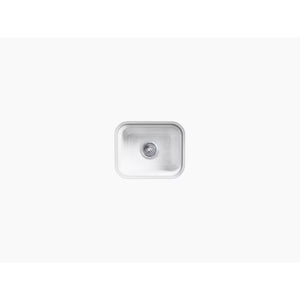 Northland 12.38' x 15' x 7.63' Enameled Cast Iron Single Basin Undermount Bar Kitchen Sink in White