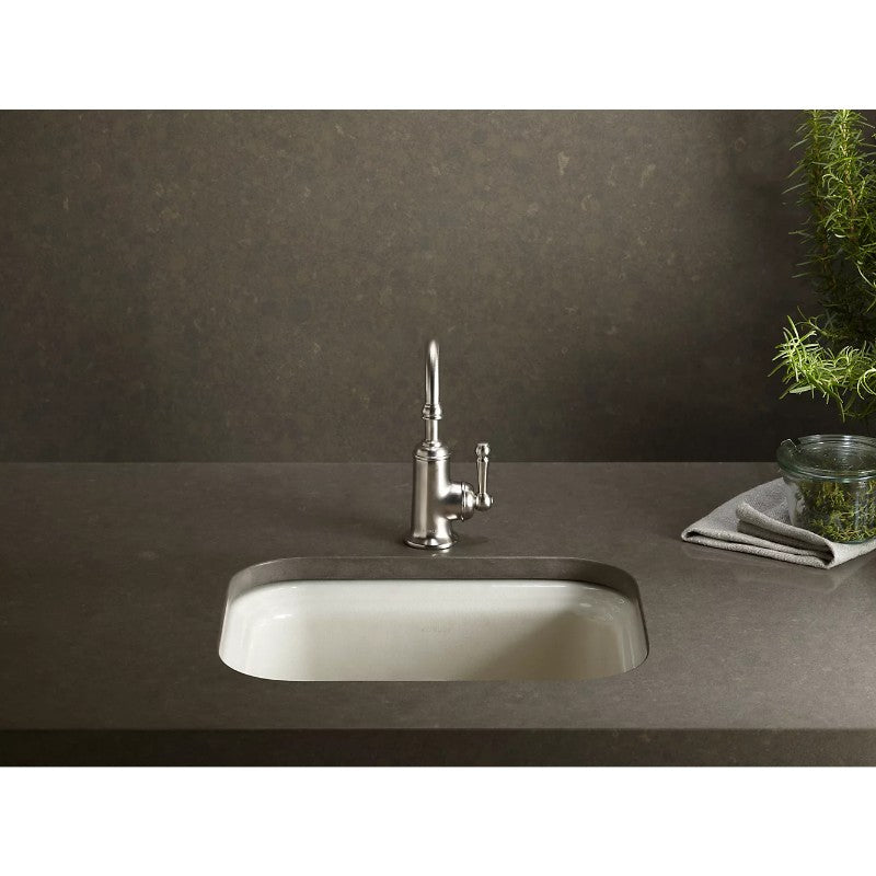 Northland 12.38' x 15' x 7.63' Enameled Cast Iron Single Basin Undermount Bar Kitchen Sink in White