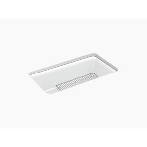 Cairn 18.31' x 33.5' x 10.13' Neoroc Single Basin Undermount Kitchen Sink in Matte White