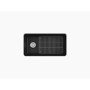 Cairn 18.31' x 33.5' x 10.13' Neoroc Single Basin Undermount Kitchen Sink in Matte White