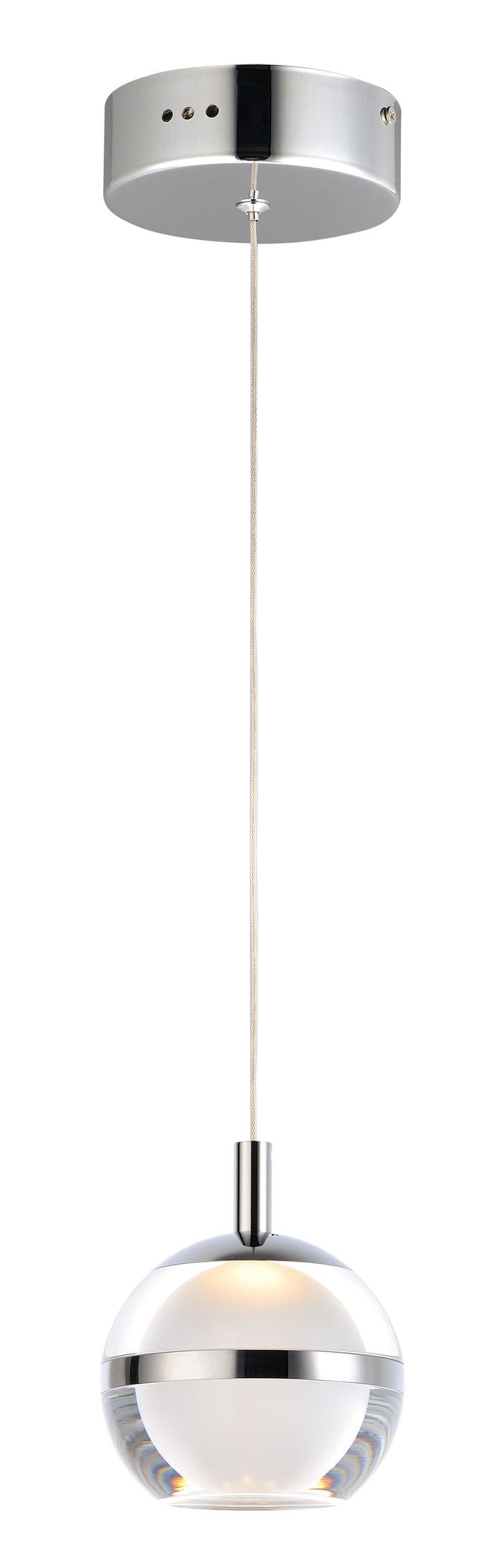 Swank 4.5' Single Light Pendant in Polished Chrome