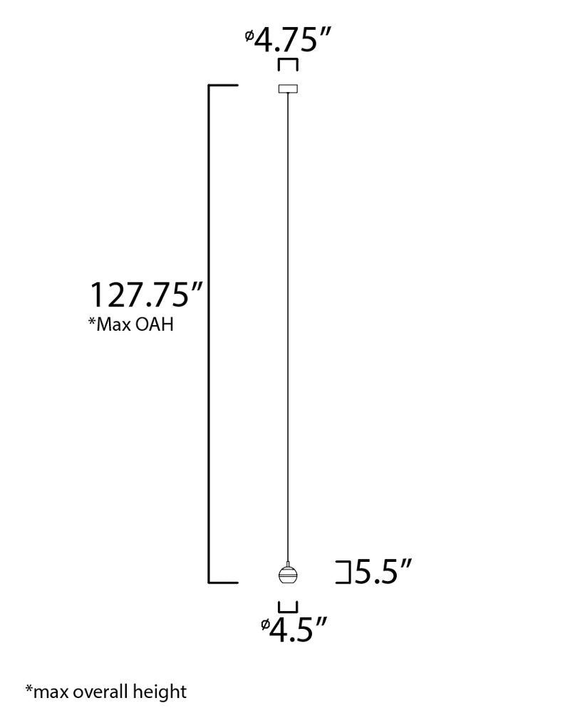 Swank 4.5' Single Light Pendant in Polished Chrome