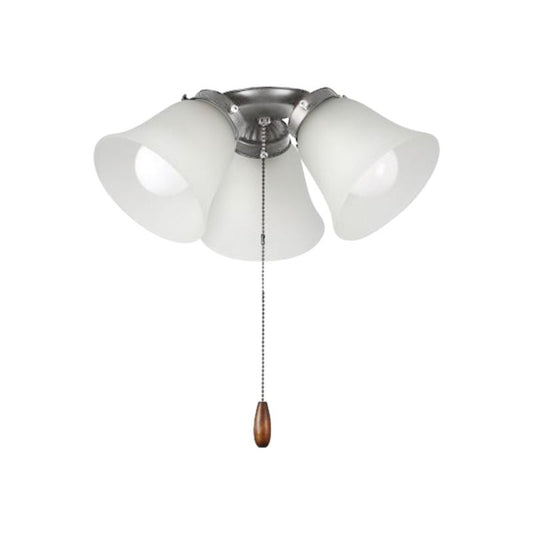 13.5" Ceiling Fan Light Kit in Satin Nickel