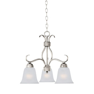 Basix 19' 3 Light Mini Chandelier in Satin Nickel