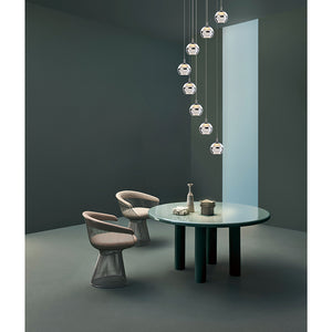 Swank 19' 8 Light Multi-Light Pendant in Polished Chrome