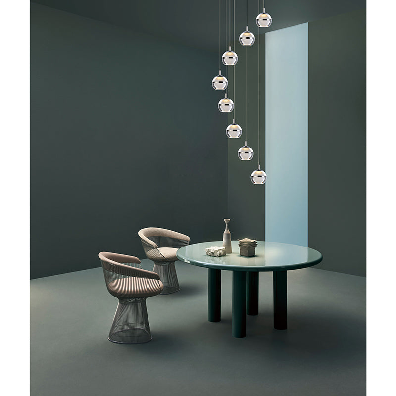 Swank 19' 8 Light Multi-Light Pendant in Polished Chrome