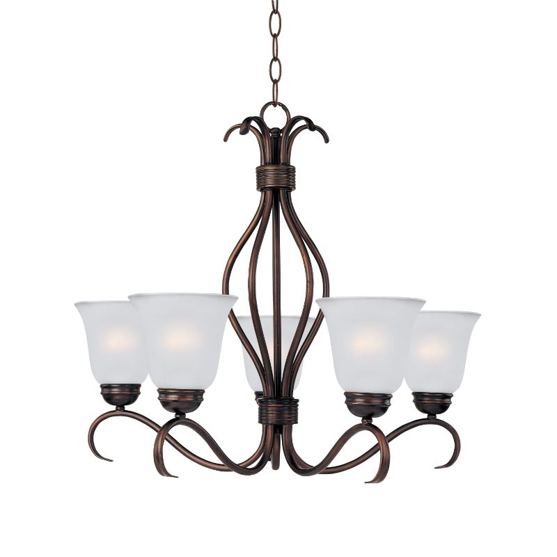 Basix 26' 5 Light Single-Tier Chandelier in Oil Rubbed Bronze