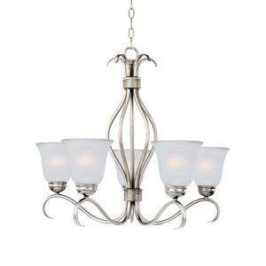 Basix 26' 5 Light Single-Tier Chandelier in Satin Nickel