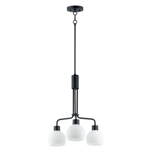 Coraline 21' 3 Light Single-Tier Chandelier in Black
