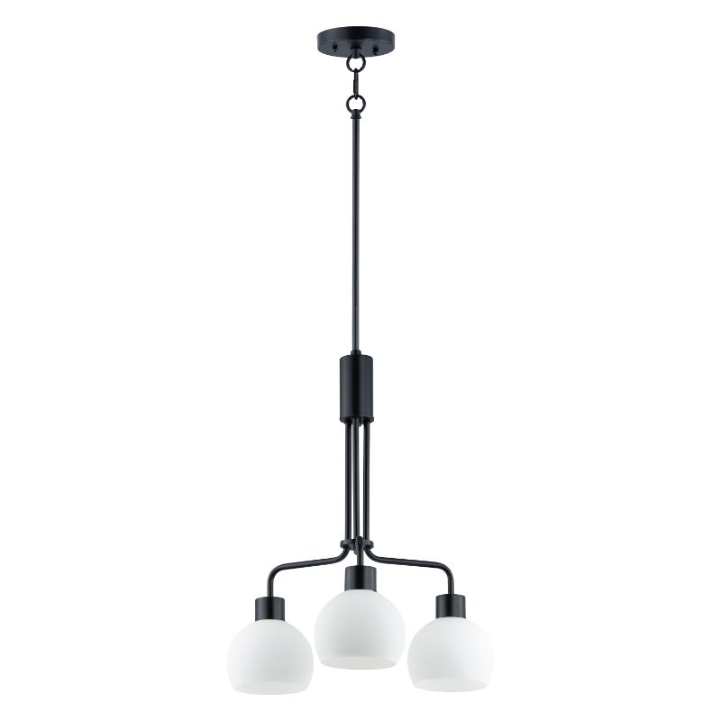 Coraline 21' 3 Light Single-Tier Chandelier in Black