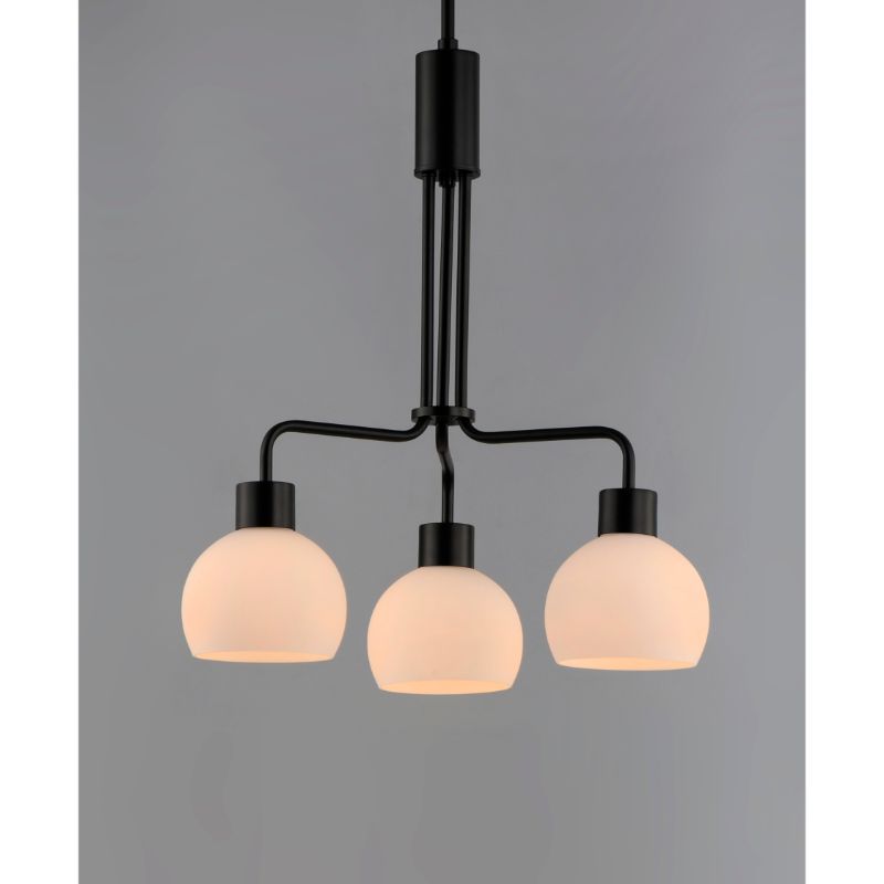Coraline 21' 3 Light Single-Tier Chandelier in Black