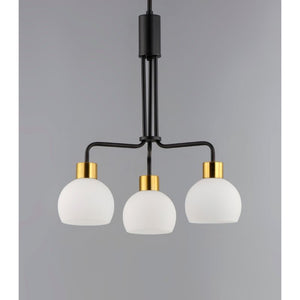 Coraline 21' 3 Light Single-Tier Chandelier in Bronze Rupert