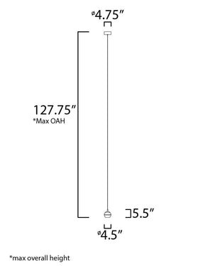 Swank 4.5' Single Light Pendant in Natural Aged Brass