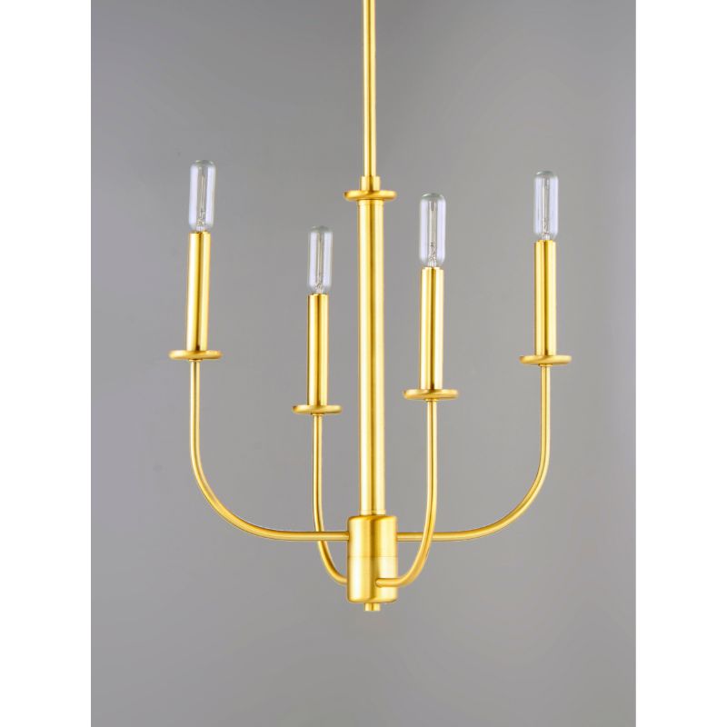 Wesley 16' 4 Light Multi-Tier Chandelier in Satin Brass