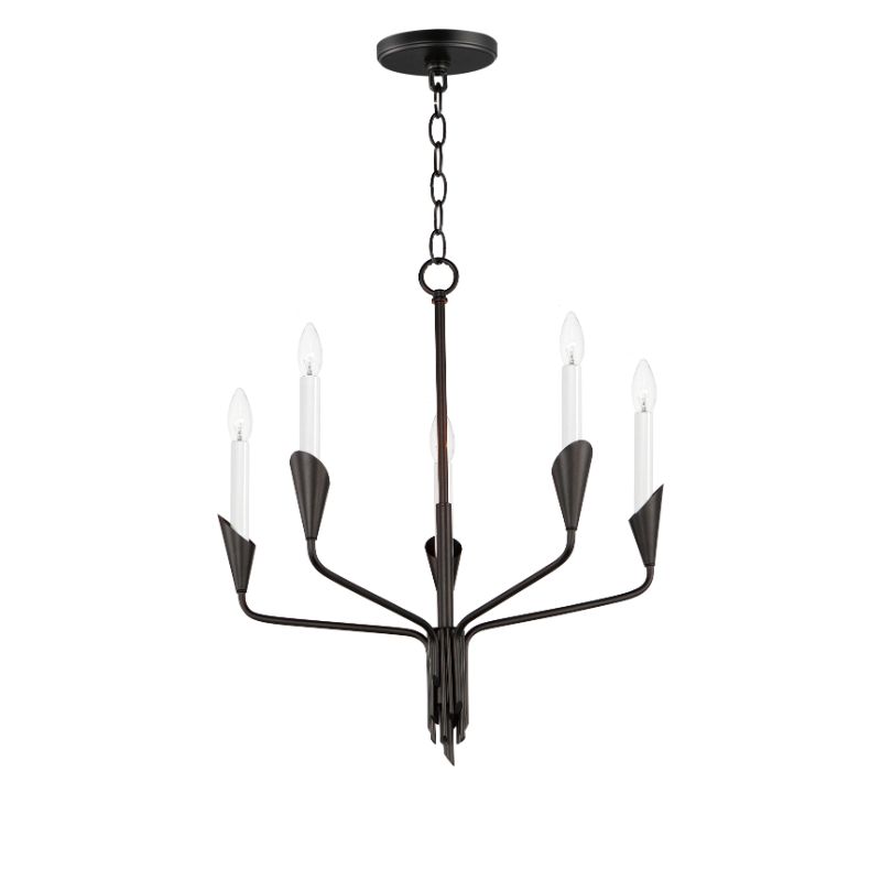 Calyx 22' 5 Light Suspension Chandelier in Black
