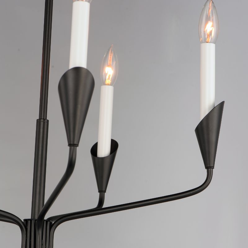 Calyx 22' 5 Light Suspension Chandelier in Black