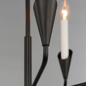 Calyx 22' 5 Light Suspension Chandelier in Black