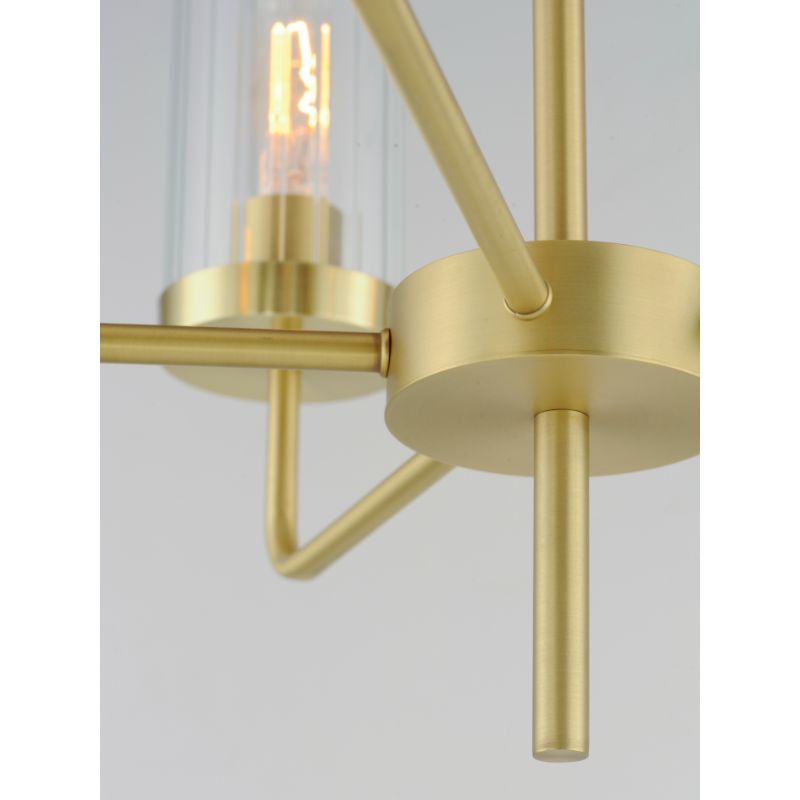 Crosby 24' 5 Light Multi-Tier Chandelier in Satin Brass