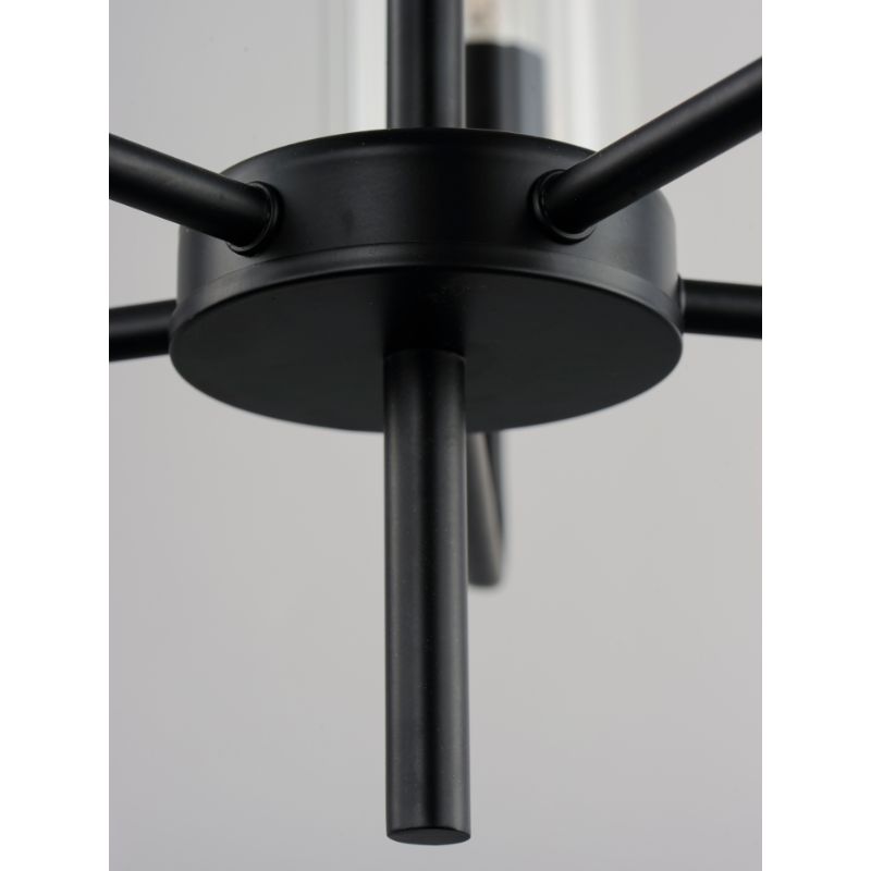 Crosby 24' 5 Light Single-Tier Chandelier in Black