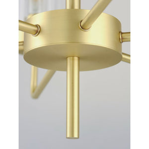 Crosby 32' 9 Light Multi-Tier Chandelier in Satin Brass