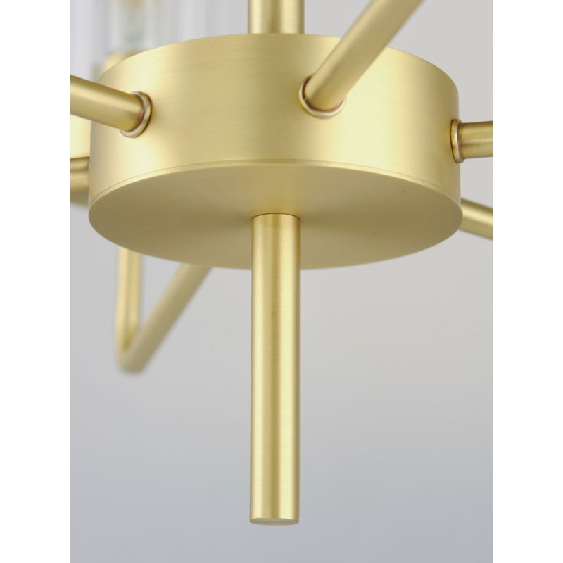 Crosby 32' 9 Light Multi-Tier Chandelier in Satin Brass