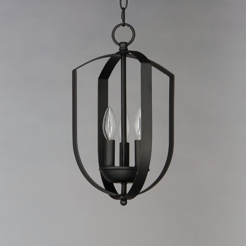 Provident 10' 3 Light Single-Tier Chandelier in Black