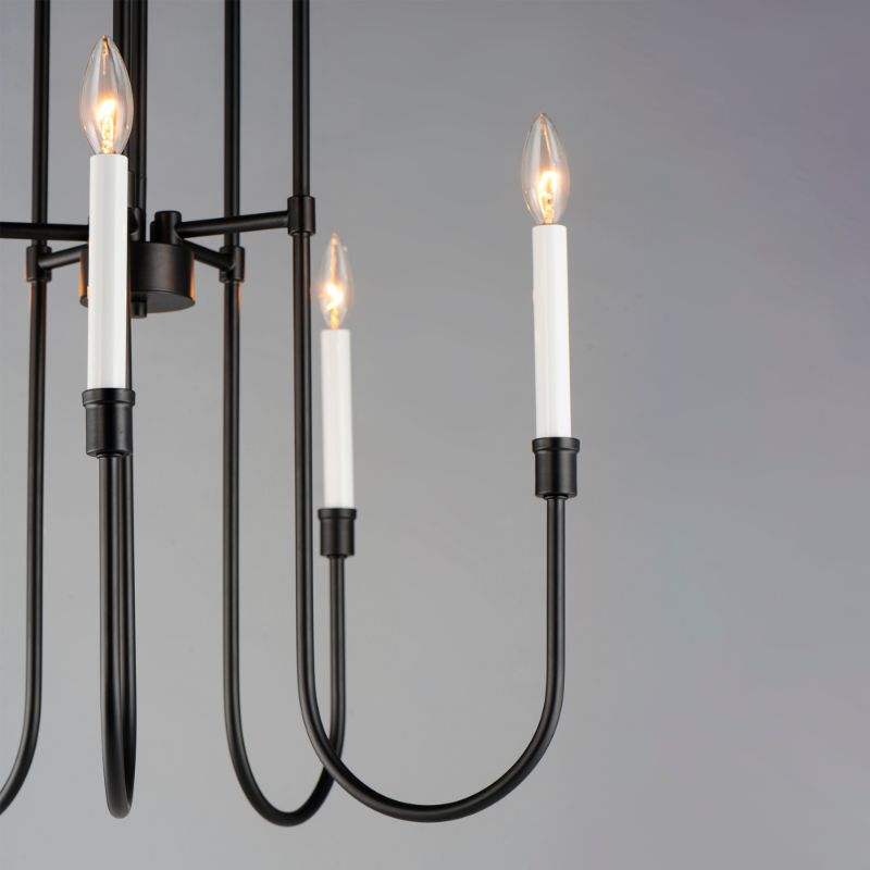 Tux 24' 5 Light Single-Tier Chandelier in Black