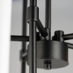 Tux 24' 5 Light Single-Tier Chandelier in Black