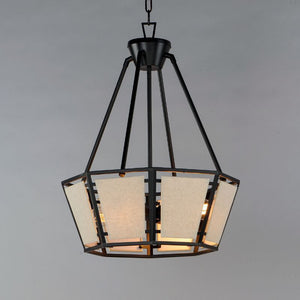 Montauk 20' 4 Light Suspension Chandelier in Black