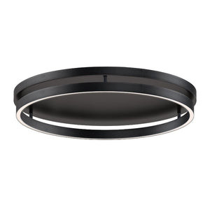 Groove 24.4' Single Light Flush Mount in Black