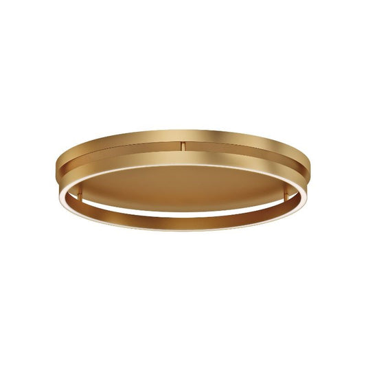 Groove 24.4" Single Light Flush Mount in Gold
