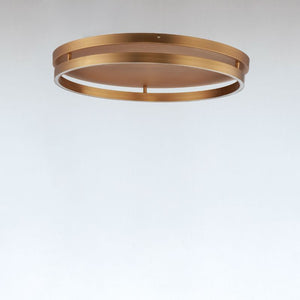 Groove 24.4' Single Light Flush Mount in Gold