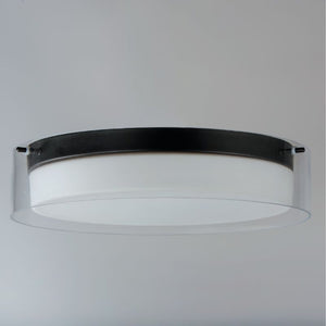 Duo 16' Single Light Flush Mount in Black
