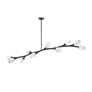 Blossom 17.25' 10 Light Multi-Light Pendant in Black