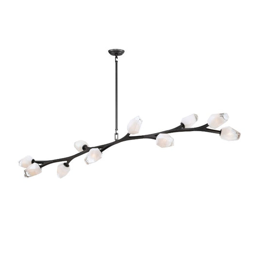 Blossom 17.25" 10 Light Multi-Light Pendant in Black