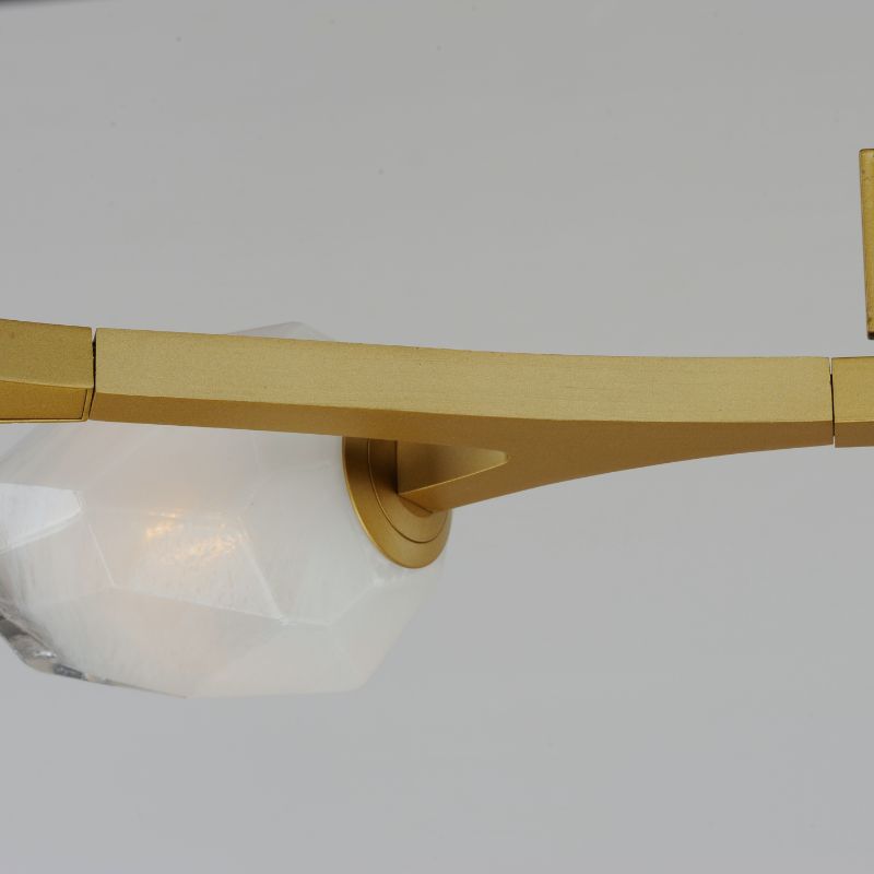 Blossom 17.25' 10 Light Multi-Light Pendant Suspension Pendant in Natural Aged Brass