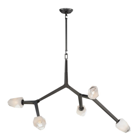 Blossom 35.75" 5 Light Multi-Light Pendant in Black
