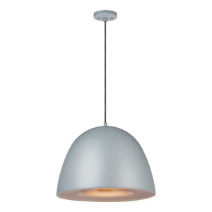 Fungo 15.75' Single Light Suspension Pendant in Dark Grey and Coffee