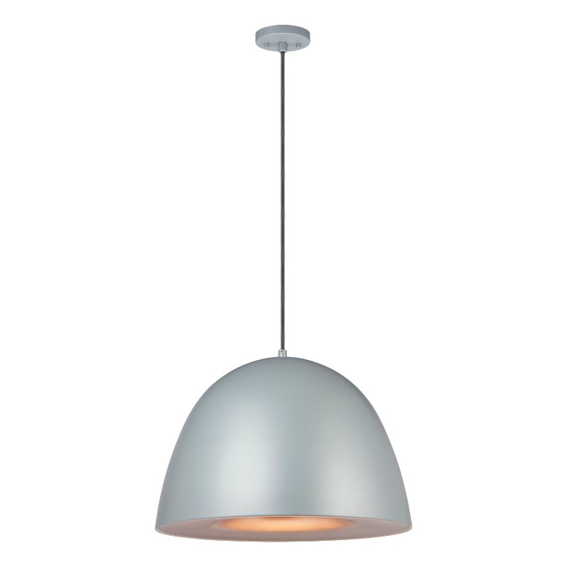 Fungo 23.5' Single Light Suspension Pendant in Dark Grey and Coffee
