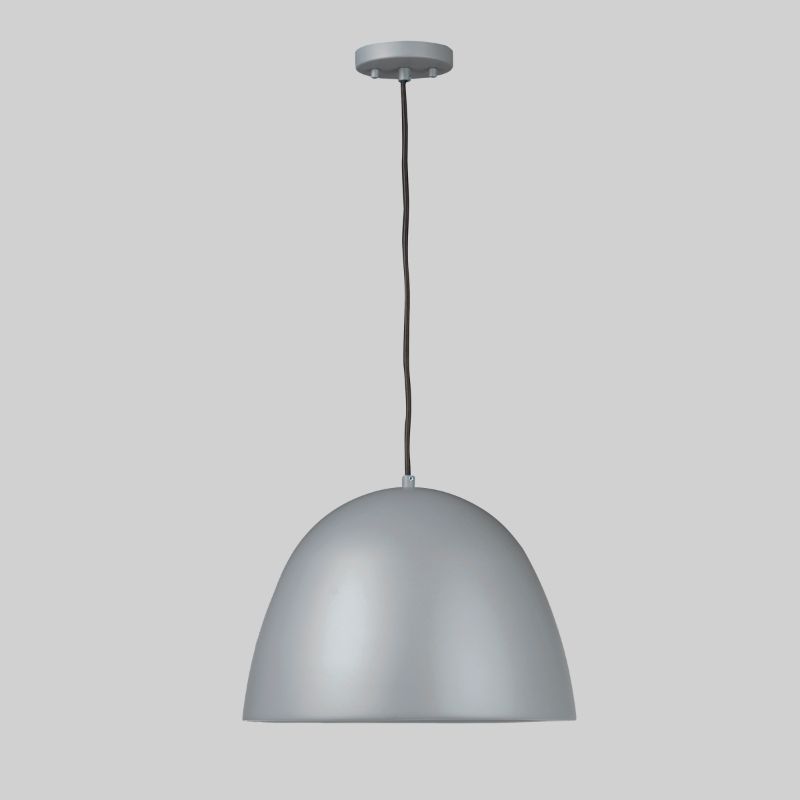 Fungo 23.5' Single Light Suspension Pendant in Dark Grey and Coffee